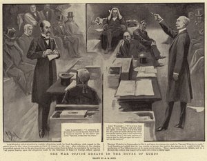 Le débat du War Office à la Chambre des Lords