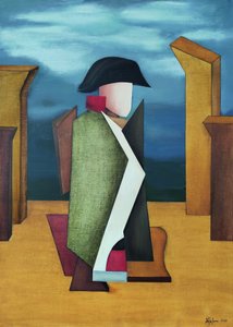 Figurine militaire abstraite