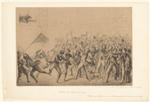 Étudiants fêtards saluant leur idole Franz Liszt - Alexander Ver Huell (signed by artist)