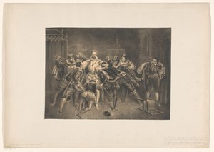 Assassinat de Henri de Guise - Alexander Ver Huell (signed by artist)