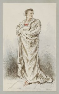 Homme enroulant un drap autour de lui - Alexander Ver Huell