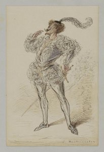 Homme avec épée en costume historique