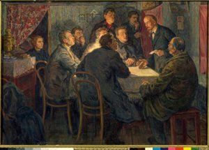 W.I.Lenin en tant que chef du cours marxiste à Saint-Pétersbourg - Alexander Viktorowitsch Morawow