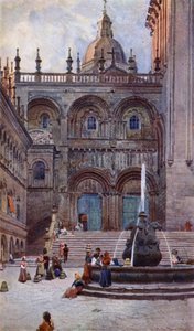 Cathédrale de Saint-Jacques-de-Compostelle, porte sud - Alexander Wallace Rimington