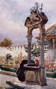 Dans un jardin d