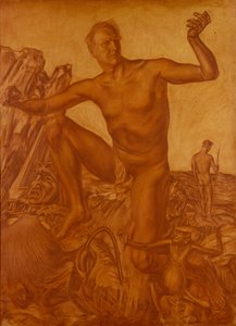 Portrait du chanteur Fiodor Chaliapine 1873-1938, 1917