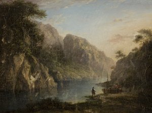 Passage des vaches, Highlands, fin 18ème-début 19ème siècle - Alexander after Nasmyth