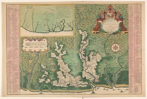 Carte générale du Suriname - Alexander de Lavaux