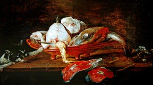 Nature morte avec poisson