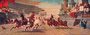 Une course de chars romains, vers 1882 - Alexander von Wagner