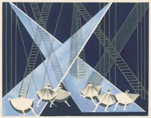 Décor de scène du portfolio Décors de Théâtre, 1930 - Alexandra Alexandrowna Exter