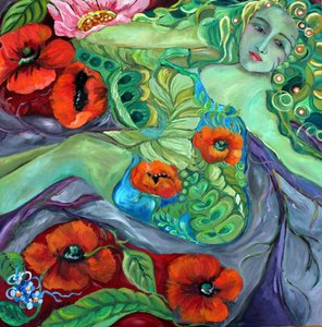 La Déesse verte et les coquelicots - Alexandra Higgins