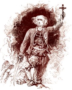 Un prêtre chouan. Insurrection royaliste en Bretagne. Fin du XIXe siècle - Alexandre (1850 1888) Ferdinandus