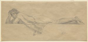 Étude pour "Le Poète Florentin" - Alexandre Cabanel