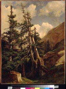 Forêts dans les montagnes par Alexandre Calame (1810-1864)