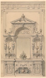 Design pour meuble de vestibule - Alexandre Eugène Prignot