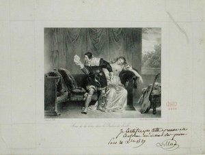 Scène de la lettre de l
