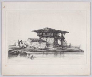 Une maison à Smyrne, 1839 - Alexandre Gabriel Decamps