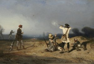 Chasse aux oiseaux - Alexandre Gabriel Decamps