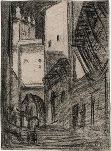 Scène de rue nord-africaine