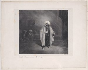 Turc debout, 1831 - Alexandre Gabriel Decamps