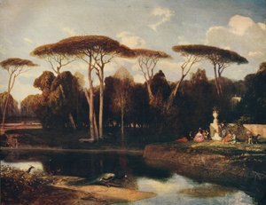 La Villa Doria - Panfili, Rome, 1838-1839, c1915 - Alexandre Gabriel Decamps