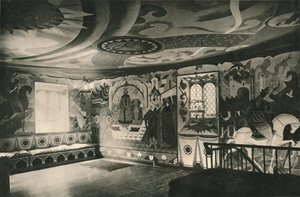 Décorations dans une salle, vers 1927