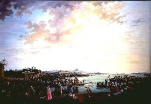 Vue du fleuve Tage, Portugal - Alexandre Jean Noel