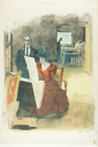 Couverture du portfolio, Les Peintres Lithographes - Alexandre Lunois