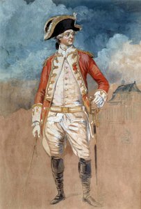 Portrait en pied de Louis Stanislas Xavier de France, Comte de Provence (futur roi Louis XVIII) (1755-1824) - Alexandre Moitte
