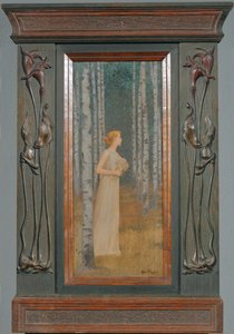 Une femme qui passe (peinture sur toile)