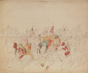 Maharaja Sher Singh du Punjab et sa cour