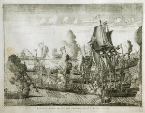 La bataille navale de Gangut le 27 juillet 1714, 1715