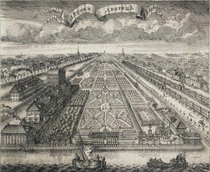 Vue des jardins d