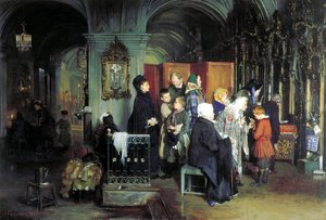 Avant la confession - Alexei Ivanovich Korzukhin
