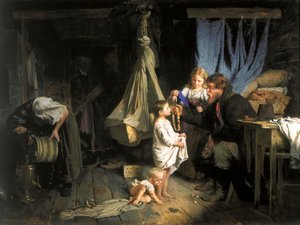 Retour de la ville, 1870 - Alexei Ivanovich Korzukhin