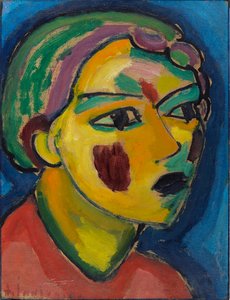 Poète Tête mystique, 1917.