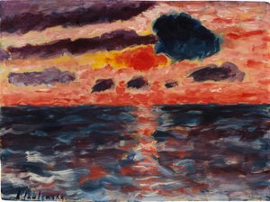 Coucher de soleil, Borkum, 1928