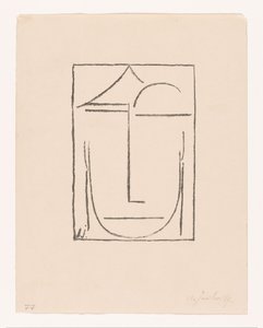 Sans titre (Kopf) (Tête) - Alexei Jawlensky (signed by artist)