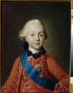 Portrait du grand duc Pavel Petrovitch Romanov enfant - Alexei Petrovich Antropov