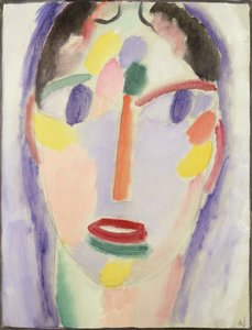 Tête bleue, 1918