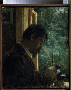 Le graveur Vasiliy Mate au travail
