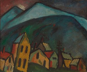Paysage de montagne avec maisons, 1912 - Alexej von Jawlensky