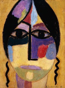 Tête mystique : Ailes de corbeau IV - Alexej von Jawlensky