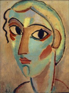 Tête mystique : Tête de fille (profil)