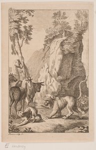 Le jeune lion et le singe - Alexia von Lode