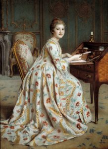 Portrait de la marquise Dubois Mouchet - Alexis Axilette
