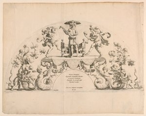 Planche de titre de "Divers Desseins de grands Éventails, Écrans, et autres Ornements" - Alexis Loir