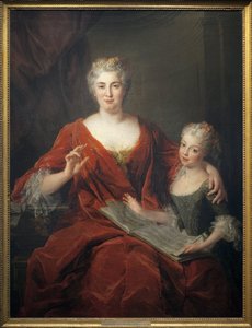 Madame de la Sablonnière et sa fille - Alexis Simon Belle