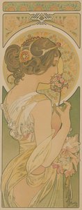 La primevère, 1899 - Alfons Marie Mucha